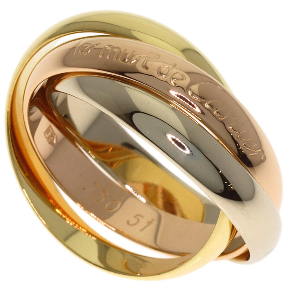 Cartier Trinity #51 Ring - 18K Yellow Gold/18K Pink White Gold Women's CARTIER